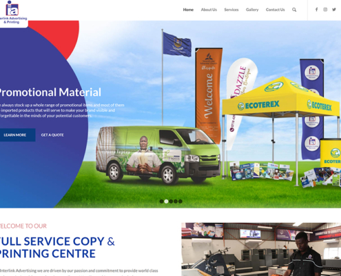 Interlink Ad Website Design and Development